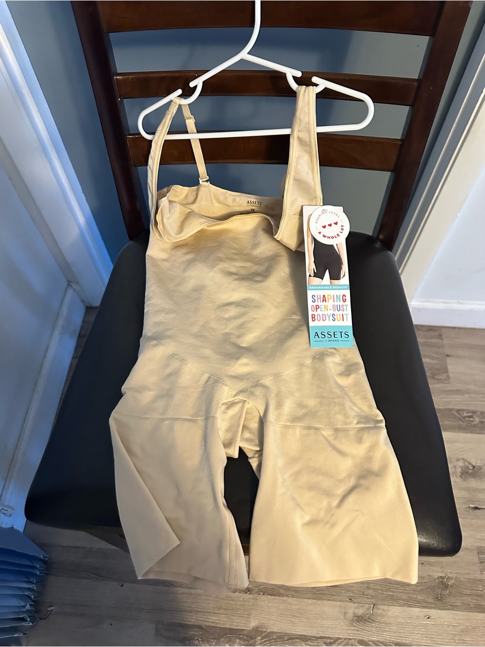 Assets By Spanx Nude Open-Bust Shaping Bodysuit - Picture 1 of 5